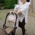 Ralphie Bear Quilted Changing Stroller Bag - Beige/Scallop