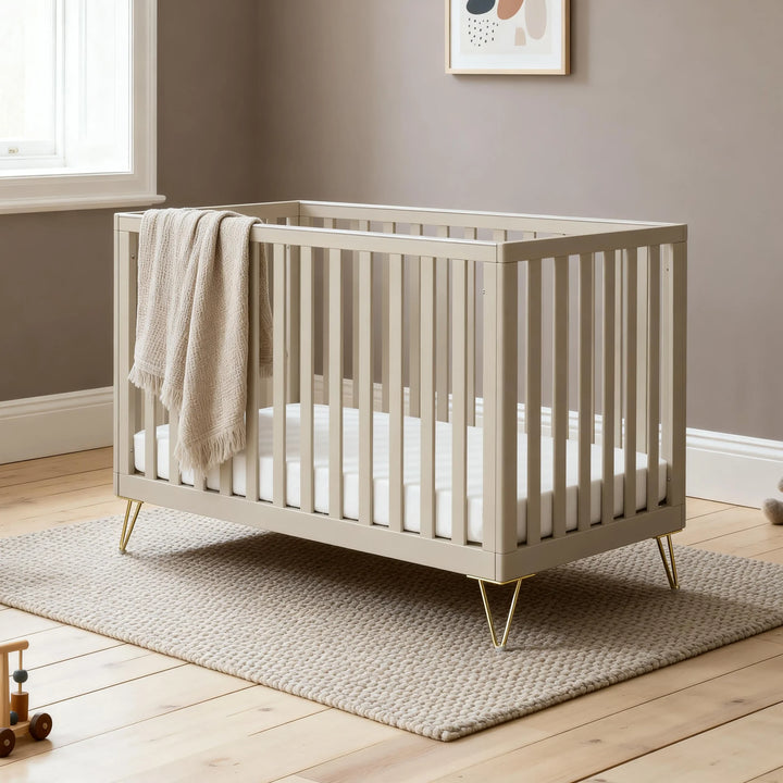 Babymore Kimi Cot Bed – Cashmere