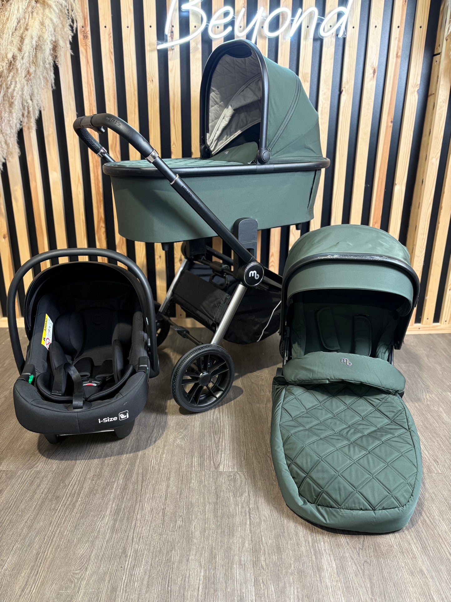 PRE LOVED My Babiie MB450 3-in-1 Travel System - Forest Green
