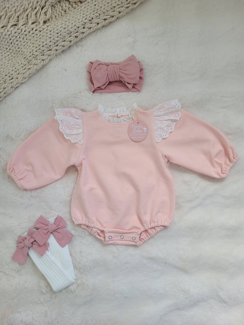 Nunubebe Posy Romper Bundle - Pink
