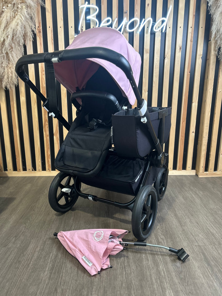 PRE LOVED Bugaboo Donkey3 Mono Pushchair Bundle - Midnight Black/Morning Pink