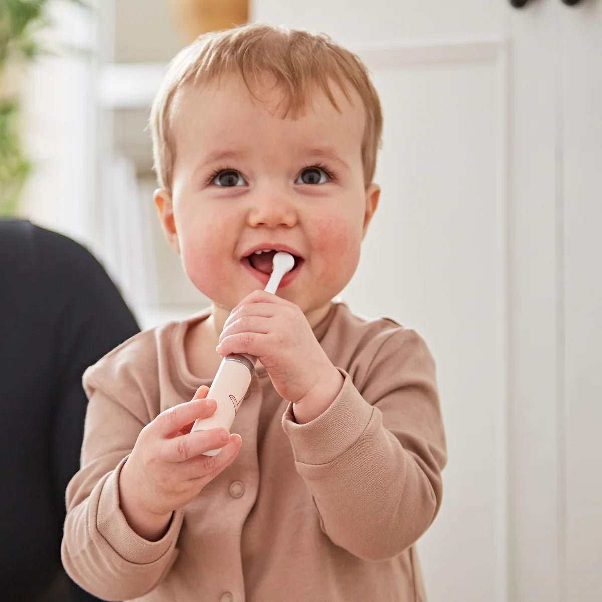 Matchstick Monkey Baby Electric Sonic  Toothbrush - Dusty Pink