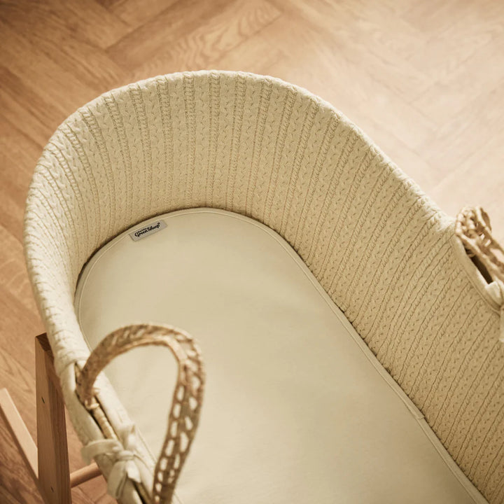 The Little Green Sheep Organic Moses Basket/Pram Mattress Protector