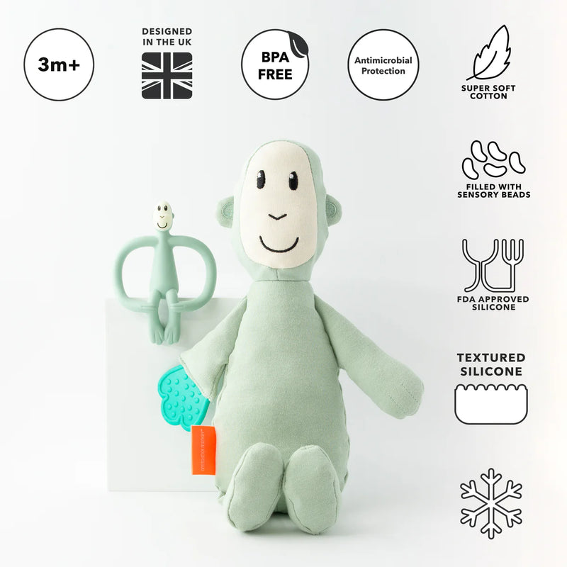 Matchstick Monkey Sensory Teething Teddy Set - Monkey