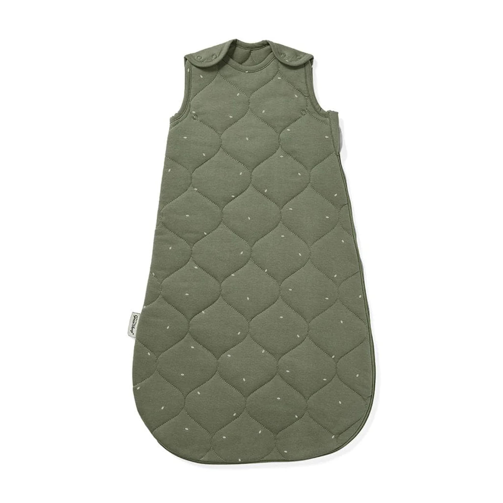 The Little Green Sheep Organic Quilted Baby Sleeping Bag - Juniper with Sage - 2.5 Tog