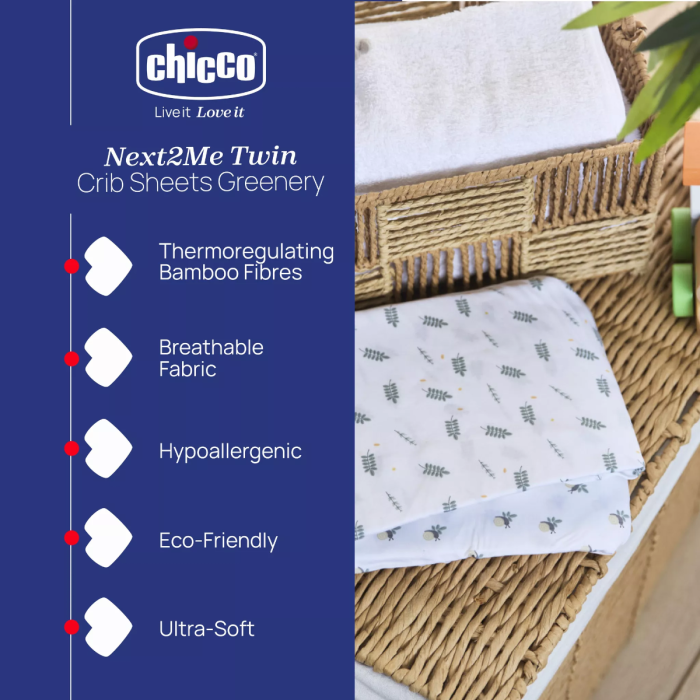 Chicco Twin Crib Set (2 Pieces) - Bamboo