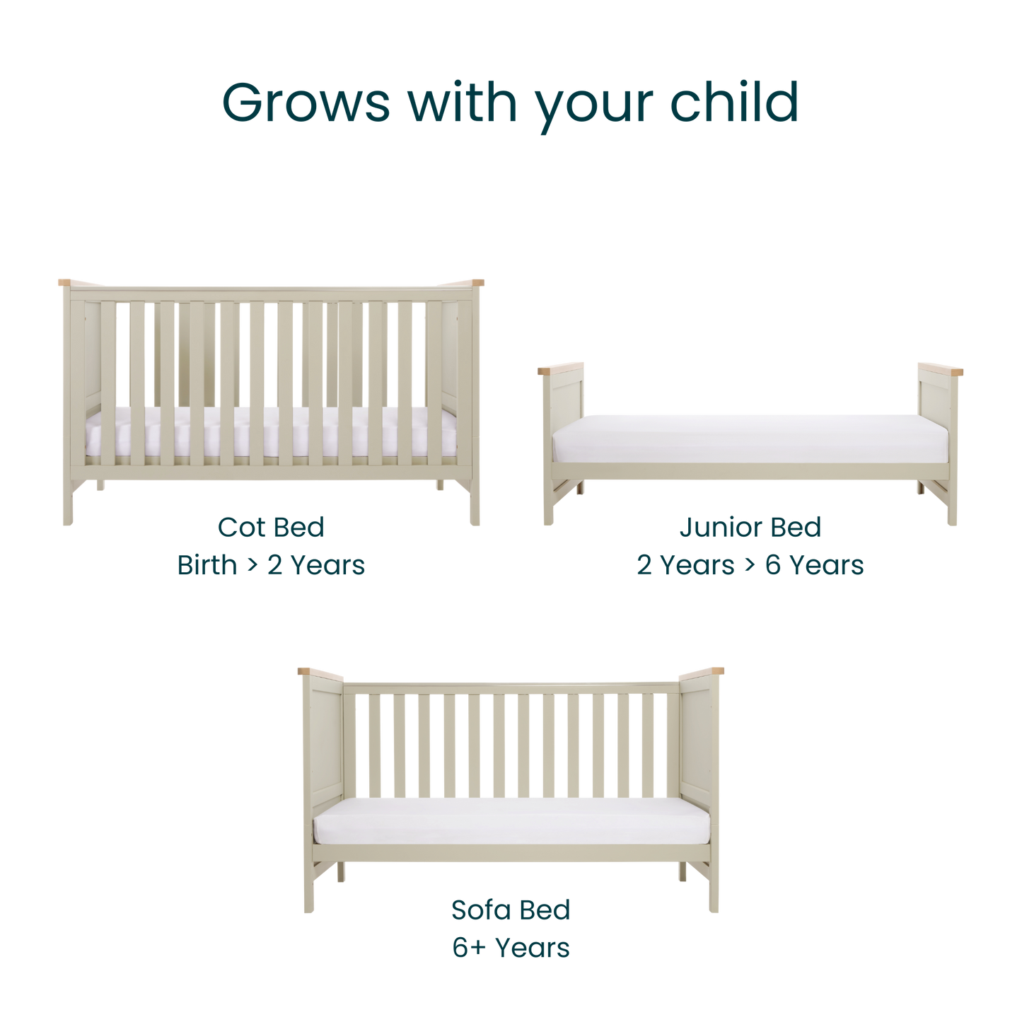 Tutti Bambini Misha Hallee 2 Piece Room Set - Mushroom/Golden Oak