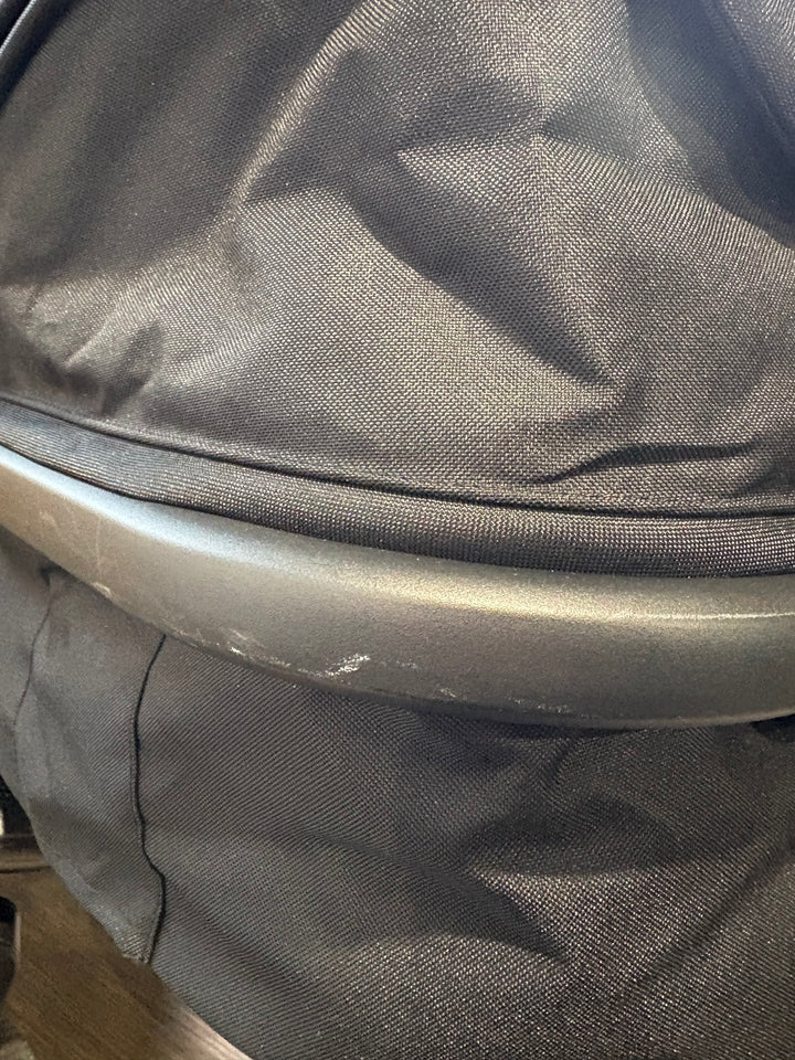 PRE LOVED My Babiie MB33 Twin Pushchair with Infant Carrier - Black Leopard