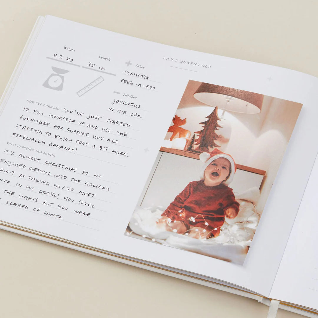 Blush & Gold Baby Memory Book - Blush