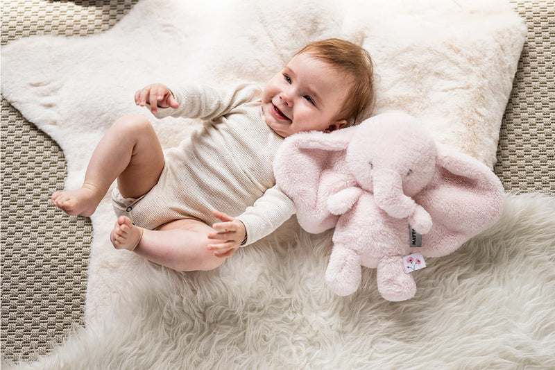 Nattou Fanfan Cuddle Elephant 30cm Soft Baby Plush Toy - Pink