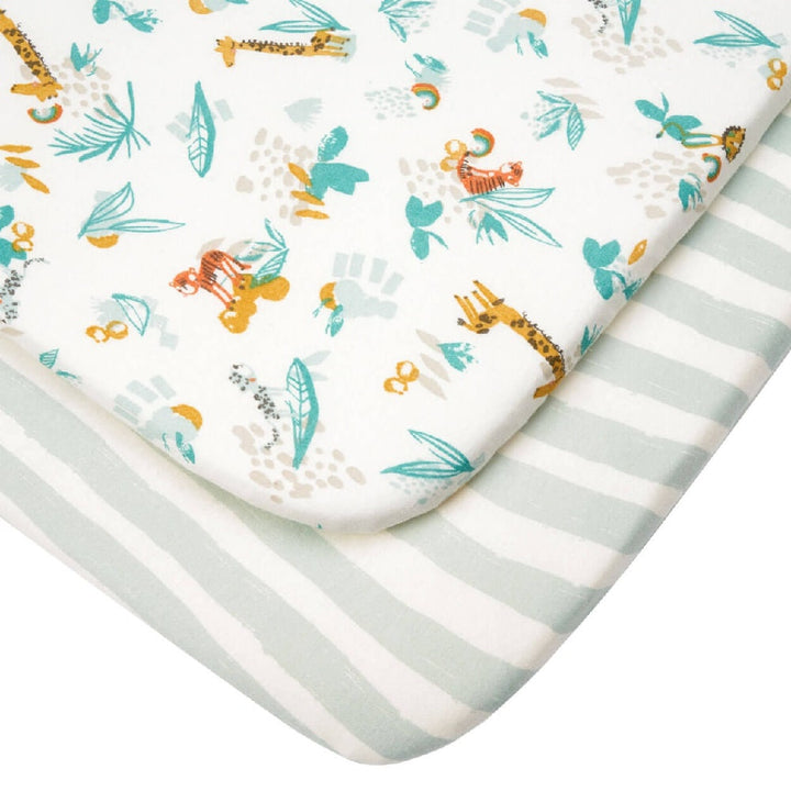 Tutti Bambini Bedside Crib Fitted Sheets 2pk – Run Wild