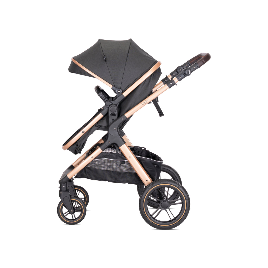 Lorelli Viola 3in1 Travel System Inc Spirit Car Seat - Black (2025)