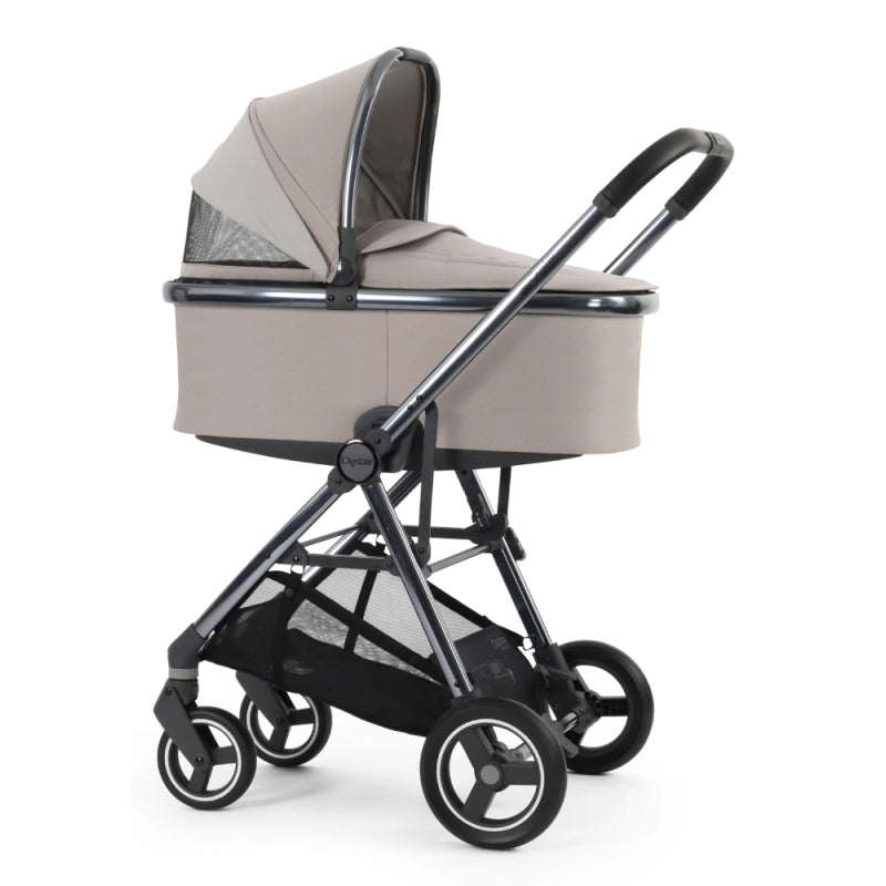 Oyster Gravity+ 4 Piece Travel System Inc Capsule 360 Car Seat - Stone