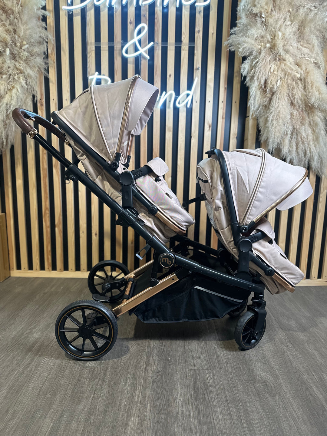 PRE LOVED My Babiie MB33 Twin Pushchair - Giraffe