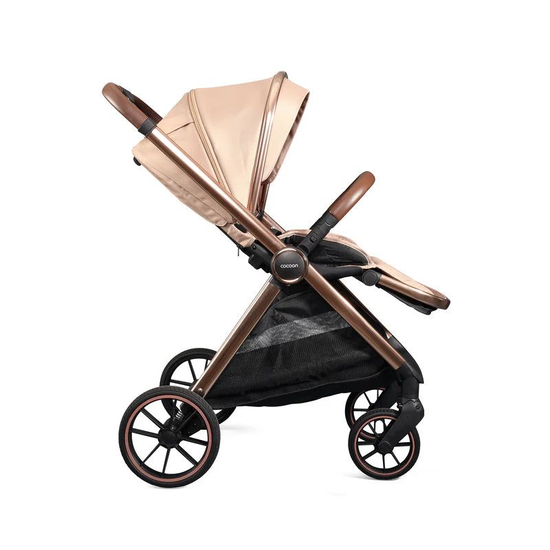 Mee-Go Cocoon Pushchair Bundle with Accessories – Toffee