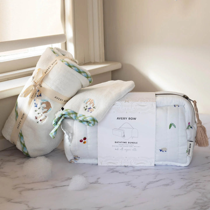 Avery Row Bathtime Bundle Gift Set - Little Farm