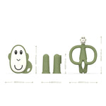 Matchstick Monkey Teething Starter Set - Olive