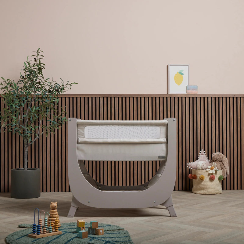 Shnuggle Air Lite Bedside Crib - Taupe