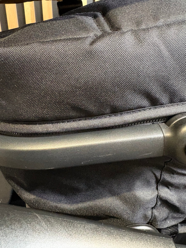 PRE LOVED My Babiie MB33 Twin Pushchair with Infant Carrier - Black Leopard