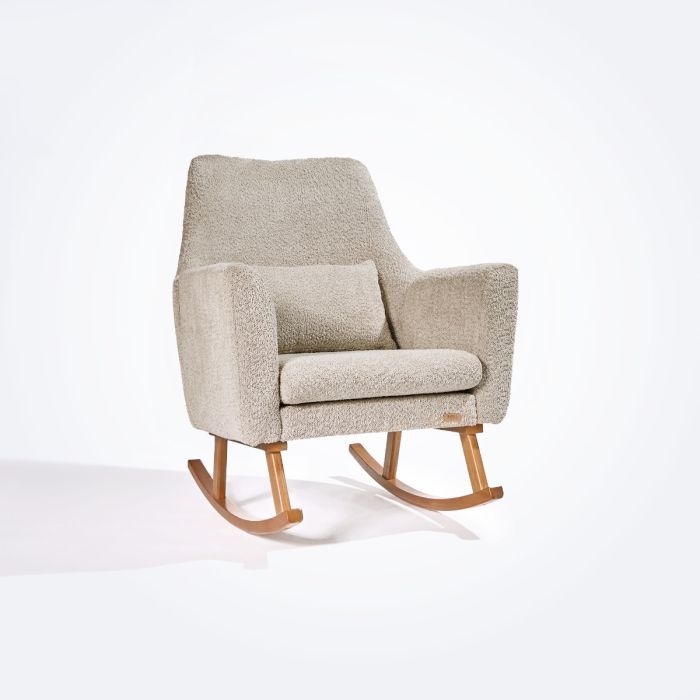Tutti Bambini Oscar Luxe Rocking Chair & Storage Footstool - Mushroom