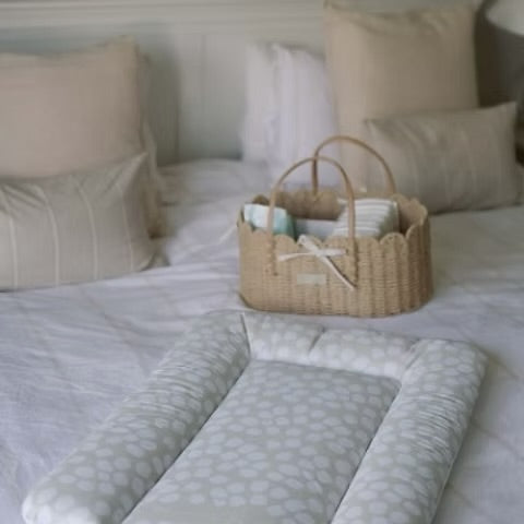 Ralphie Bear Comfort Changing Mat - Scallop