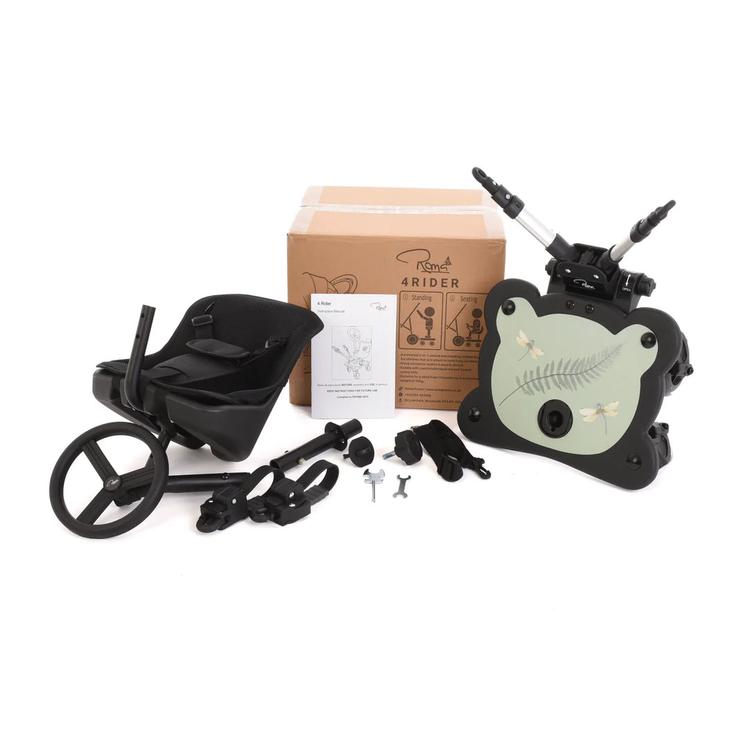 Roma 4Rider Buggy Board + Seat - RHS Fern