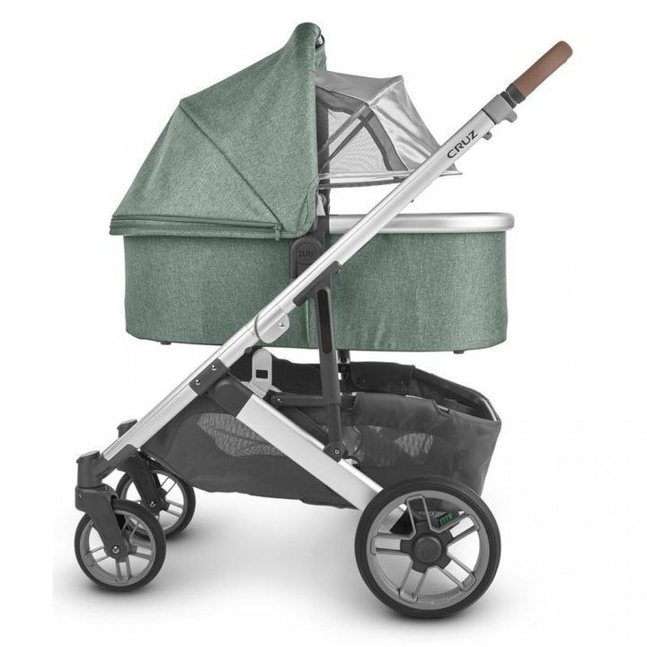 Uppababy Cruz V2 Pushchair + Carrycot + Mesa + Base i-Size Travel System - Emmett Sage Green Melange