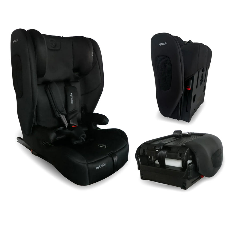 My Babiie MBCS80 Foldable Toddler to Booster R129 Car Seat with Isofix - Black