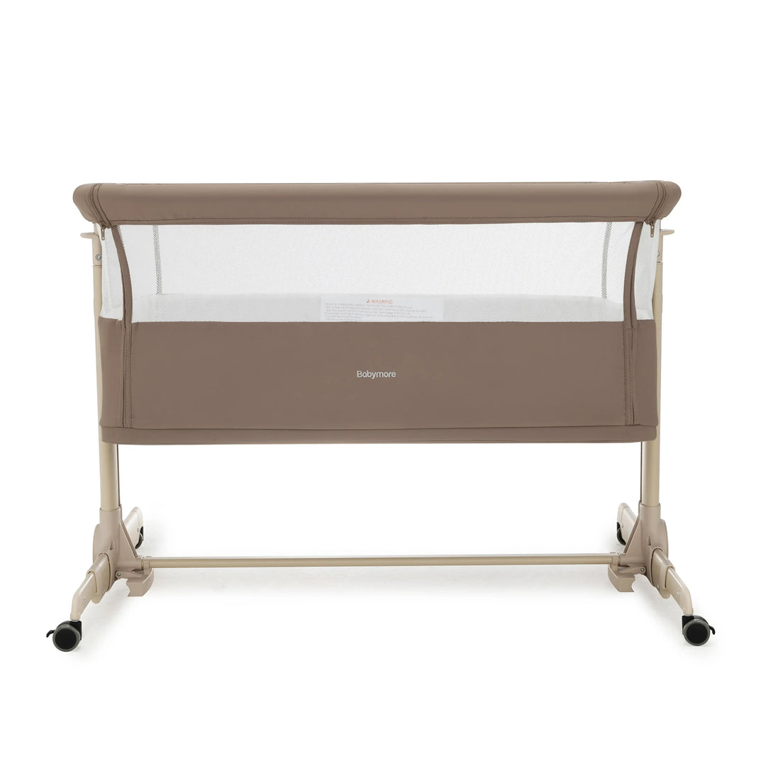 Babymore Neera Bedside Crib – Mocha