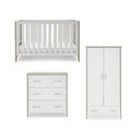 Obaby Nika 3 Piece Room Set - Grey Wash + White