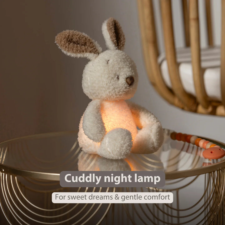 Nattou Mini Cuddly Bunny Nightlight - Teddy Vanilla