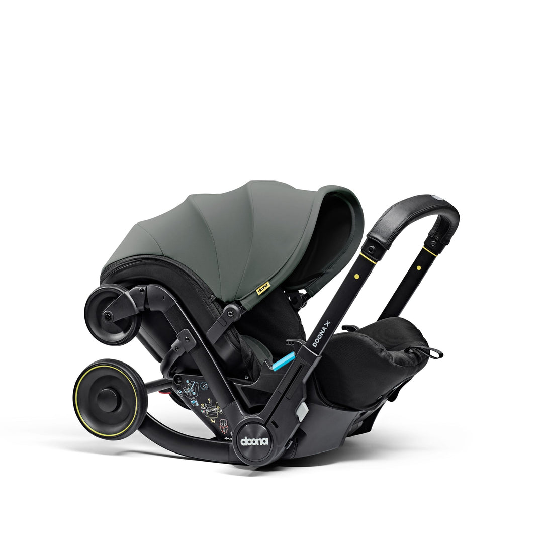 Doona X Car Seat & Stroller - Slate Green + FREE Essentials Bag