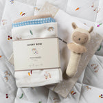 Avery Row Rattle & Care New Baby Gift Set - Little Farm