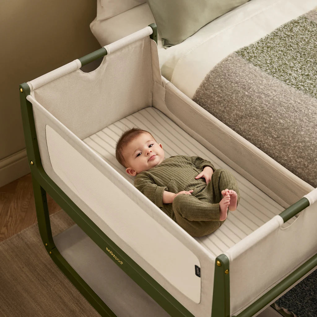 SnuzPod5 Bedside Crib - Olive