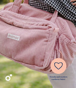 Doomoo Corduroy Soft Changing Bag - Pink