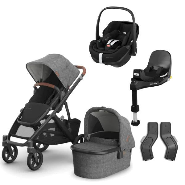 Uppababy Vista V3 Pushchair with Pebble 360 Pro2 & Base - Greyson