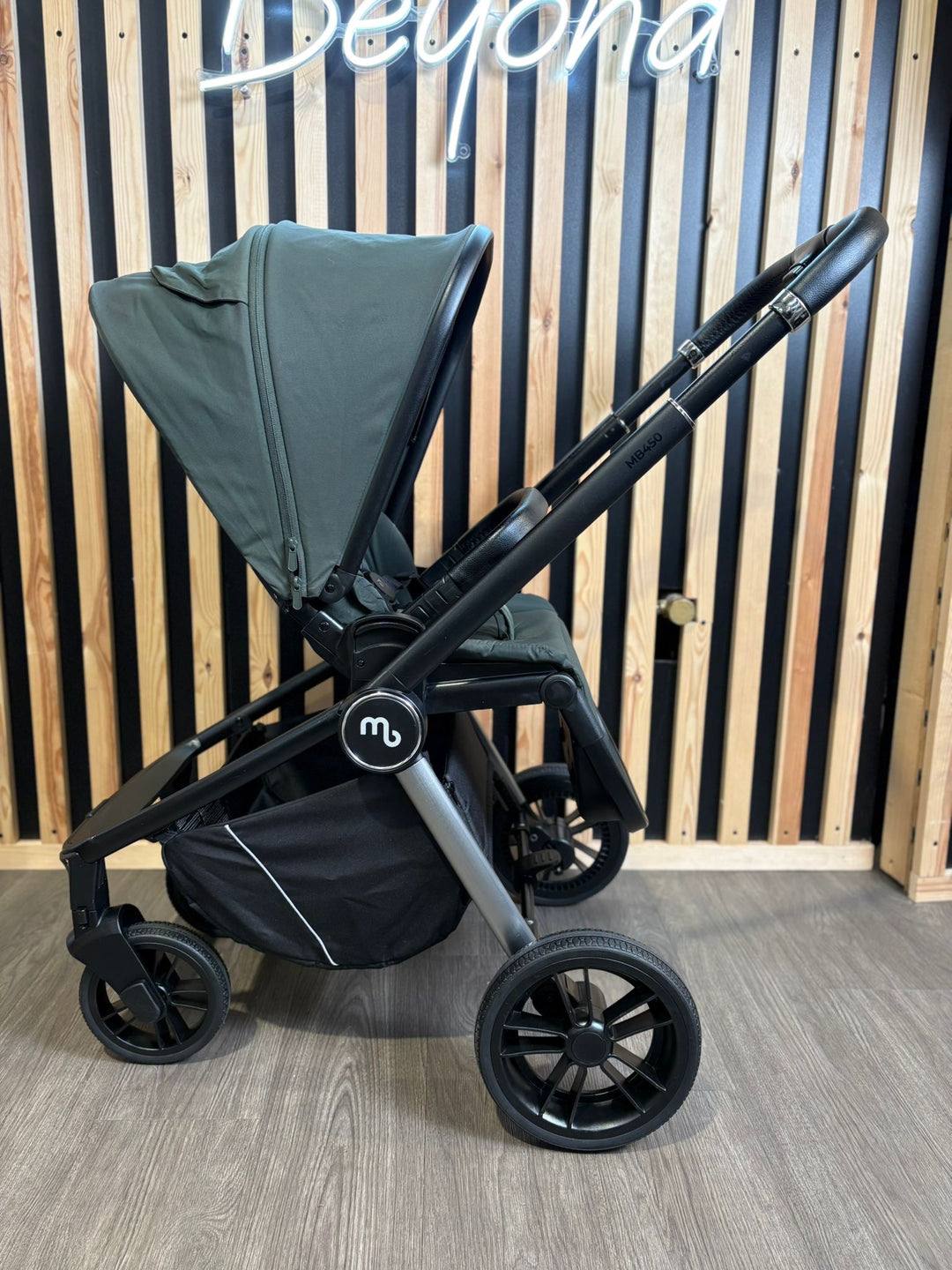 PRE LOVED My Babiie MB450i Travel System - Forest Green