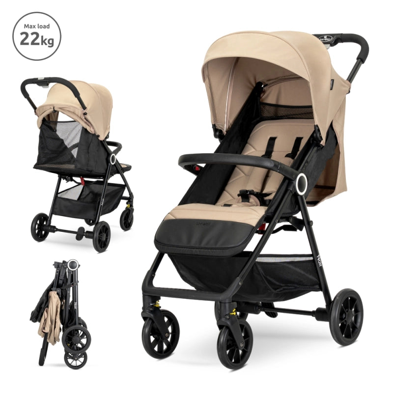 Lorelli Noir Lightweight Compact Stroller - Beige