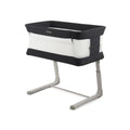 Oyster Drop Side Wiggle Crib Co-Sleeper - Carbonite
