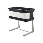 Oyster Drop Side Wiggle Crib Co-Sleeper - Carbonite