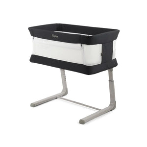 Oyster Drop Side Wiggle Crib Co-Sleeper - Carbonite