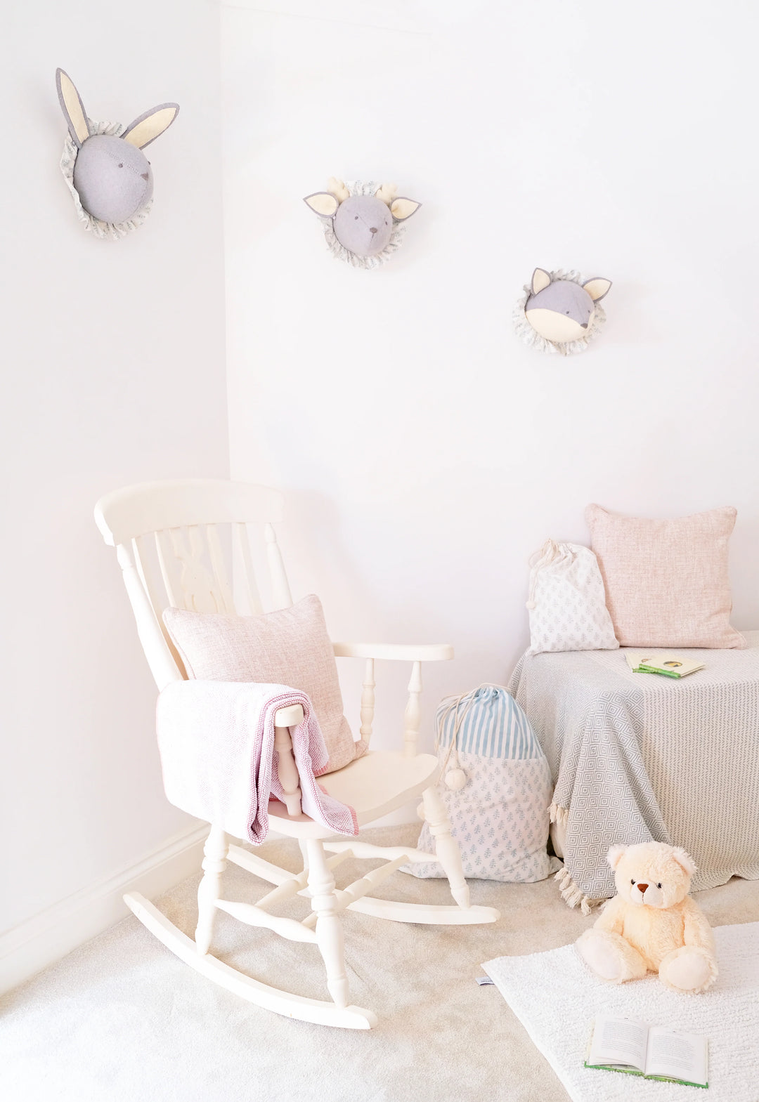 Fiona Walker Baby Deer with Vintage Ruff Head Mini - Blue