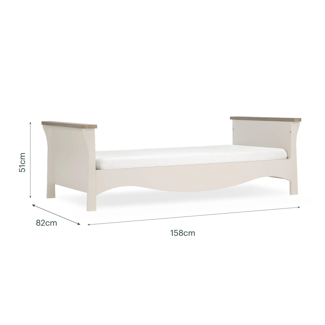 CuddleCo Clara Toddler Bed - Cashmere & Ash