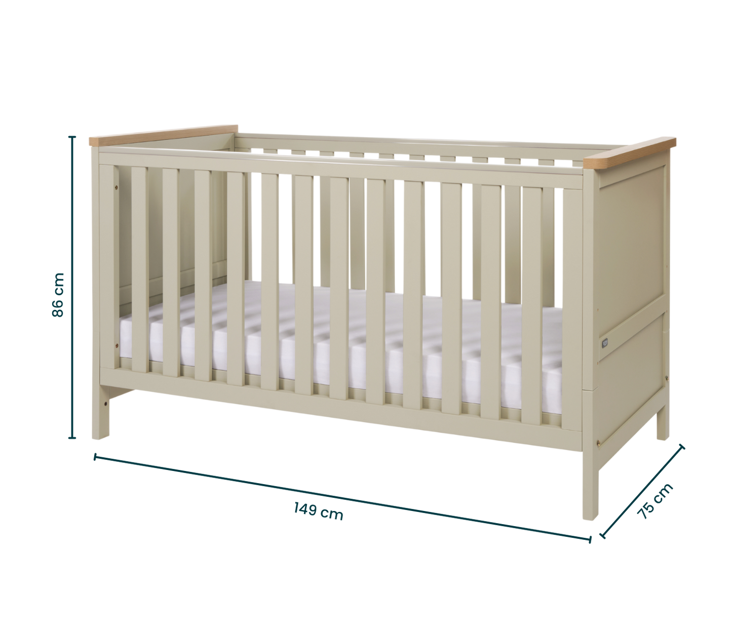 Tutti Bambini Misha Hallee 2 Piece Room Set - Mushroom/Golden Oak