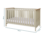 Tutti Bambini Misha Hallee 2 Piece Room Set - Mushroom/Golden Oak