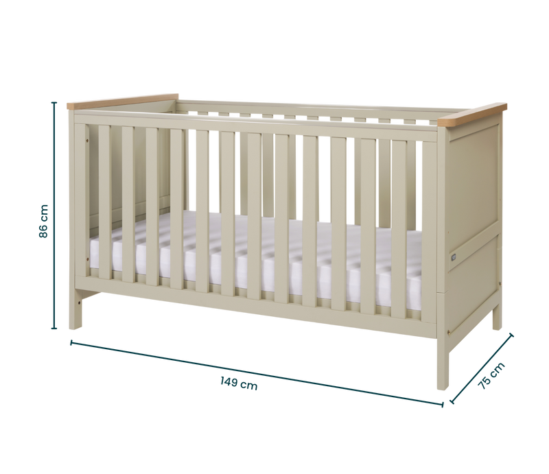 Tutti Bambini Misha Hallee 2 Piece Room Set - Mushroom/Golden Oak
