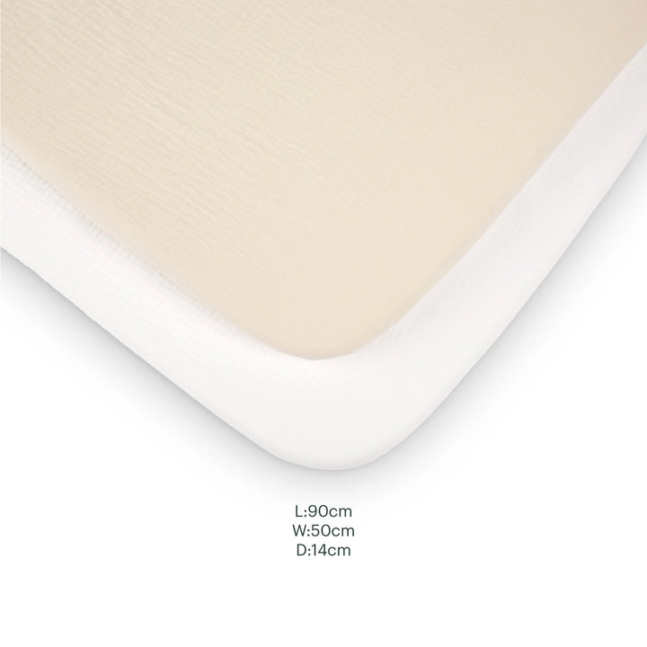 CuddleCo Universal Crib/Co-Sleeper Bedding Set - Cashmere Waffle