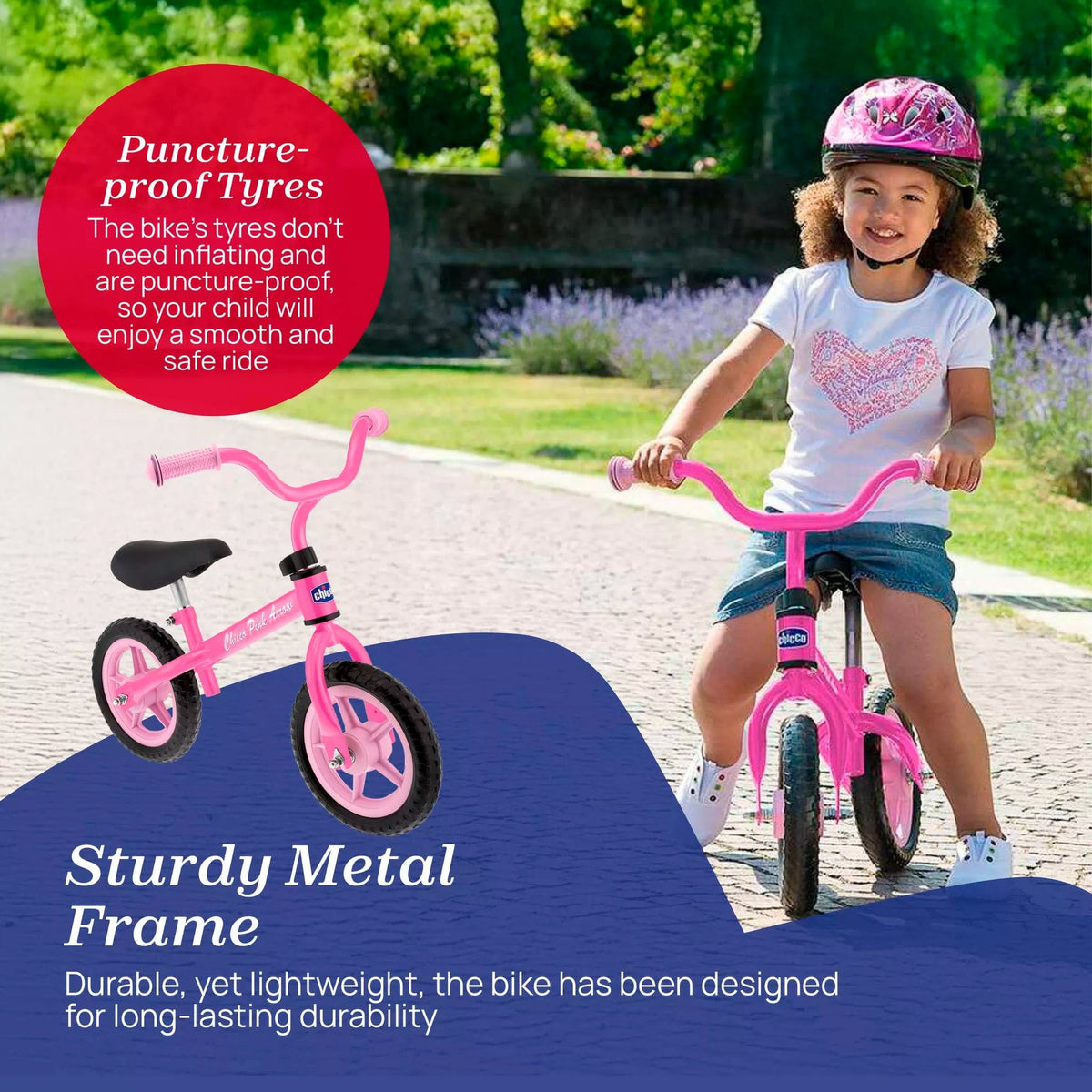 Chicco Toy Balance Bike - Pink Arrow