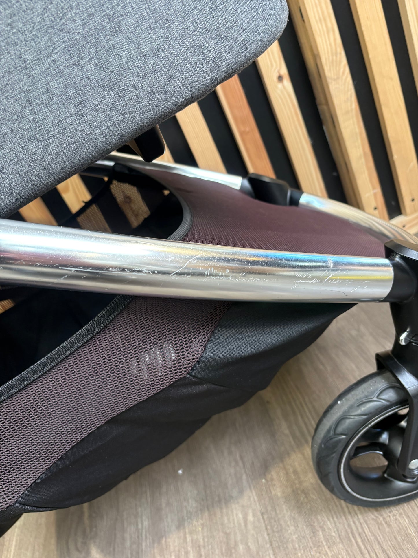 PRE LOVED Mamas & Papas Ocarro Pram, Pushchair + Accessories - Grey Tweed
