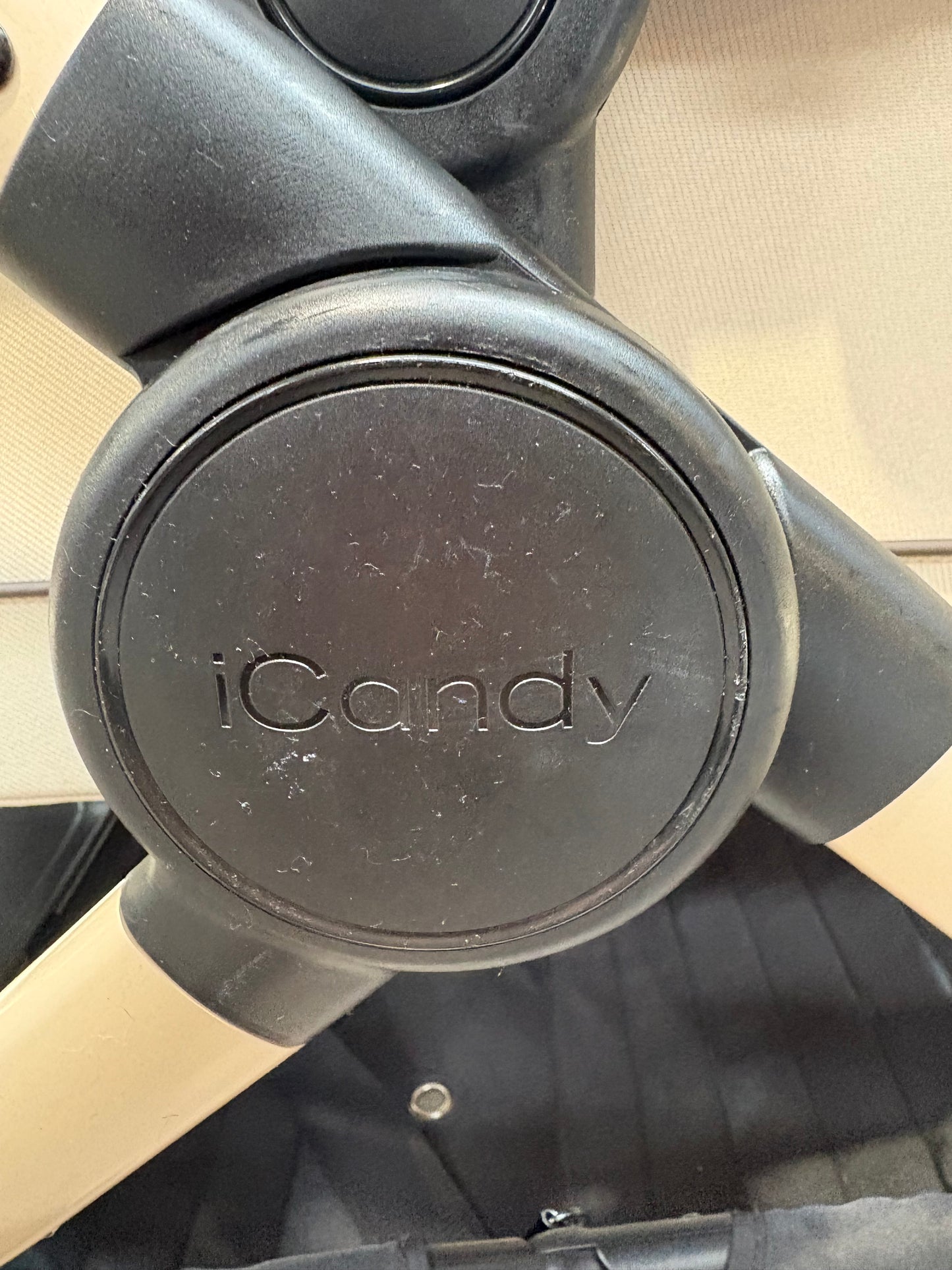 PRE LOVED iCandy Peach 7 Pram, Pushchair + Accessories - Biscotti
